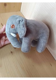 Resim Fil Peluş Oyuncak 18 Cm Gri 