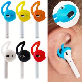 Resim 1 Çift Şık Yağmur Yumuşak Silikon Kulaklık Kılıfı Kılıfı Apple AirPods 1/2/3/Pro için, Kaymaz Kulaklık Koruyucu Ergonomik Kanca ile, Rahat Kulak İçi Yastıklama, Sıkı Uyum, Çoklu Renkler (Mavi, Sarı, Turuncu, Kırmızı, Beyaz), Dayanıklı & Hijyenik Tasarım 