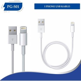 Resim Poly Gold Pg-501 Birebir Apple Uyumlu iPhone Usb Kablo Kutulu 
