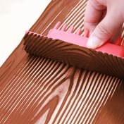 Resim 4 adet, kauçuk ahşap desenli araç, çizgi kazıyıcı kalıp, ahşap desen taklit boya boyama aracı, sanat duvar kağıdı ve boya cilalama, boya baskı, boyama aracı, dokulu araç 