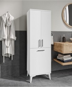 Resim Rosepal Mobilya Aria Banyo Dolabı Beyaz 