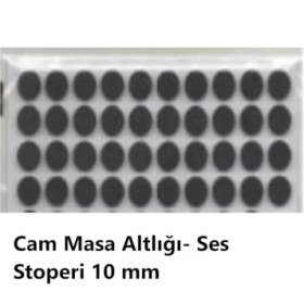Resim TeknoKapsül Yapışkanlı Keçe Zemin Koruyucusu, Mobilya Keçesi 8'li Set, Siyah (189 Parça) Masa, Keçesi 