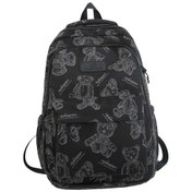 Resim Suntek Erkek Kadın Sırt Çantası Yan Cepler Naylon Çantaları Siyah 