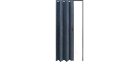 Resim Faran Dekorasyon 72 x 215 Antrasit Renk Camsız Pvc Akordiyon Katlanır Kapı - Frnakmodel-02 