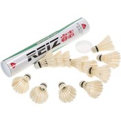 Resim Maiyame M10 Profesyonel Badminton Topu, Kazıklı Tabanlı Kaz Geçesi, 350-420 Devir Sabit Uçuş, Eğitim Ve Oyun İçin 12'li Set 