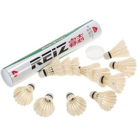 Resim Maiyame M10 Profesyonel Badminton Topu, Kazıklı Tabanlı Kaz Geçesi, 350-420 Devir Sabit Uçuş, Eğitim Ve Oyun İçin 12'li Set 