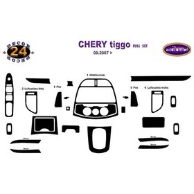 Resim Chery Tiggo Konsol/Maun Kaplama 2007+ 24.Prç Full Set (522514081) 