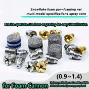 Resim 0.9-1.4mm Köpük Tabancası Nozulu ve Köpük Yapıcı File Seti, 3000PSI Yedek Dişli Uçlar ve Filtre Fileleri İçin 3 Parça 