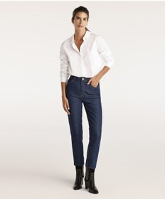 Resim Yargıcı Mom Fit Denim Pantolon Koyu İndigo 
