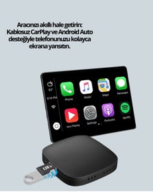 Resim Kanonik Education 5.8GHz WiFi Destekli Kablosuz Android Auto Dönüştürücü 