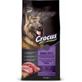 Resim Crocus Dana Etli ve Pirinçli Yetişkin Köpek Maması 15 Kg 