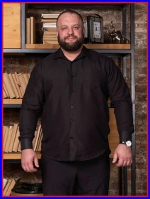 Resim Westnero Alazavr Büyük Beden Siyah Gömlek 147942614 Siyah 