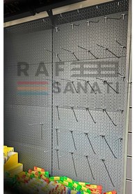 Resim Fon Kancası Delikli Pano Kancası 30 Cm - Askı Kanca Raf Askısı Raf Aksesuar Tel Askı Raf Kancası 50 Adet 