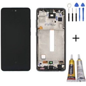 Resim Te Samsung A52s 5g A528f Uyumlu A Kalite Çıtalı Lcd Ekran 