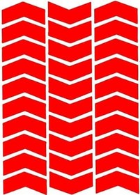 Resim Ok Şeklinde Reflektif Kırmızı Sticker Çınar Extreme 