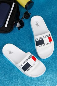 Resim U.S. Polo Assn. Rahat Ve Hafif Suya Dayanıklı Sandalet Terlik Plaj Havuz Bahçe Deniz Yazlık Terlik 