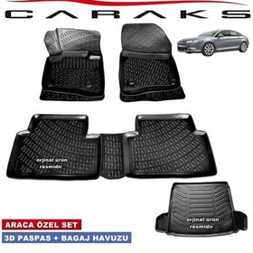 Resim Citröen C5 3D Havuzlu Paspas + 3D Bagaj Havuzu 2008-2015 Arası N11.8824 
