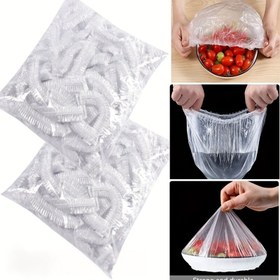 Resim Yeniden Kullanılabilir Şeffaf Kendinden Yapışkanlı Gıda Saklama Torbaları - Mutfak ve Restoran Kullanımı için Esnek Plastik Sarma, Meyve, Sebze ve Artıklar için Yüksek Kaliteli Dayanıklı Kaplar, Güvenli Kapatma Tasarımı, Parlak Yüzey 