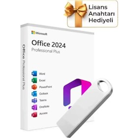Resim Microsoft Office 2024 Pro Plus Kurulum Dosyalı USB Bellek 64GB (Lisans Anahtarı Hediyeli) - Fiyatı, Yorumları 