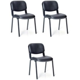 Resim Kamusalmarket Form Sandalye Misafir Koltuğu 3 Adet Ücretsiz Kargo 