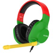 Resim SADES SA-721 Spirits Mikrofonlu Kablolu Çok Platformlu Gaming Oyuncu Kulaklığı - Rasta (Yeşil/Kırmız/Sarı) Sades Türkiye Distribütörü