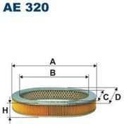 Resim Fıltron Ae 320 Hava Fıltresı Honda Cıvıc 92-95 