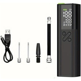 Resim Maxaccess Led Ekranlı Akıllı Abs Şarj Edilebilir Elektrikli Top Pompası - Futbol Basketbol Voleybol İçin 