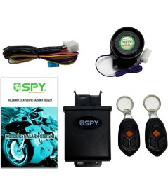Resim Motosiklet Alarm Sistemi 2 Kumandalı Motor Güvenlik Sistemi Sesli Alarm Sistemi 120DB 