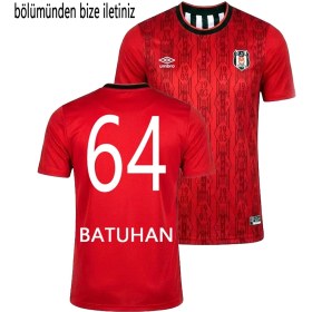 Resim Beşiktaş Orijinal 25/26 Kırmızı Forma Kişiye Özel Isim ve Numara Baskılı 