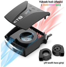 Resim Renvox Ayarlanabilir 5000RPM DijitalEkranlı fanlı Notebooke Laptop Soğutucu 