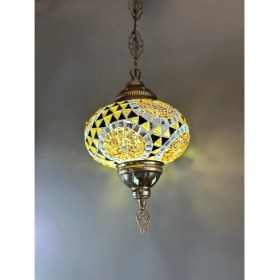 Resim Otantik Hediyelik El Yapımı Mozaik Avize Salon Mutfak Çocuk Odası Veranda 