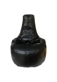 Resim Bambitoys Deri Siyah Armut Koltuk 85*75*30 Cm 