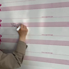 Resim Kılavuz Çizgili Akıllı Kağıt Yazı Tahtası Duvarda Iz Bırakmaz Statik Yeni Müfredata Uygun 
