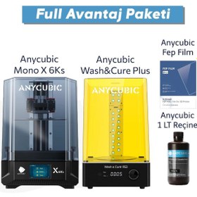 Resim Anycubic Photon Mono X 6Ks SLA 3D Yazıcı Full Avantaj Paketi 
