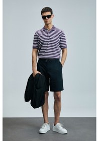 Resim Lufian Erkek Polo Yaka T Shirt 111040227 Mürdüm Mürdüm 