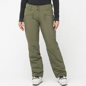 Resim Salomon Edge Pant Kadın Yeşil Kayak Pantolonu 