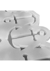 Resim Epoksi Silikon Kalıp Çoklu Deniz Çapası Delikli Kolye Anahtarlık Küpe Kalıbı 12 Li 