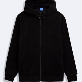 Resim Ltb Uzun Kollu Kapüşonlu Fermuarlı Siyah Sweatshırt Çok Renkli 2XL 