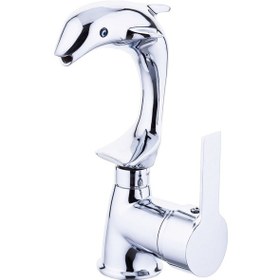 Resim İsaoğlu Yapı Antik Gold Lavabo Bataryası Yunus Balıklı Tasarım Özel Üretim Antik Eskitme Musluk Gold 