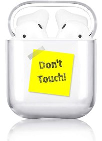Resim Cupcase Kılıfı Desen Tasarımlı Şeffaf Sert Kapak - Don't Touch. 