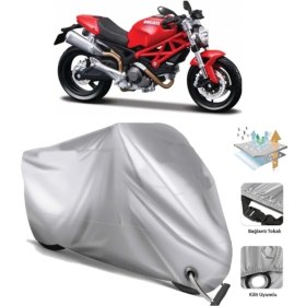 Resim Autolion Ducati Monster 696 Motosiklet Brandası (Bağlantı ve Kilit Uyumlu) 