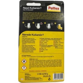 Resim Pattex Contact Transparan Yapıştırıcı 50 Gram 1419320 