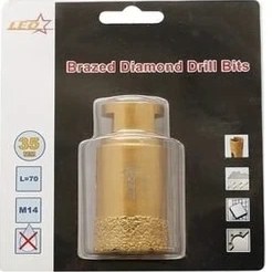 Resim Leo Mermer Granit Delme Kuru Kesim M14 Altın Seri 18 mm 