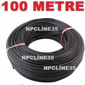 Resim 100 Metre Ses Kablosu Siyah Hoparlör Kablosu Otobüs Tır Kamyon 