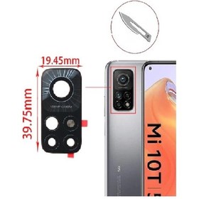 Resim Tkgz Xiaomi Uyumlu Mi 10t Pro Arka Kamera Cam Lensi + Bistüri Ucu 