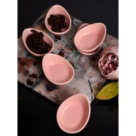 Resim Keramika 6 Adet 8 Cm Mini Gondol Açık Pembe 