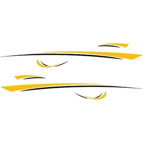 Resim Karavan Römork İçin Rv Camper Evrensel Vücut Sticker,sarı 