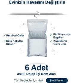 Resim Saban 6 Adet - 250Gram - Nemson Nem Alıcı Askılık 