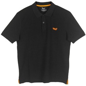 Resim Pique Polo Yaka Siyah T-Shirt 