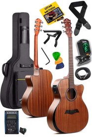 Resim Hype Store word M450-EQ Profesyonel if Ağaç Elektro Aktik Gitar Seti 4/4 Yetişkin Seri üst Segment 